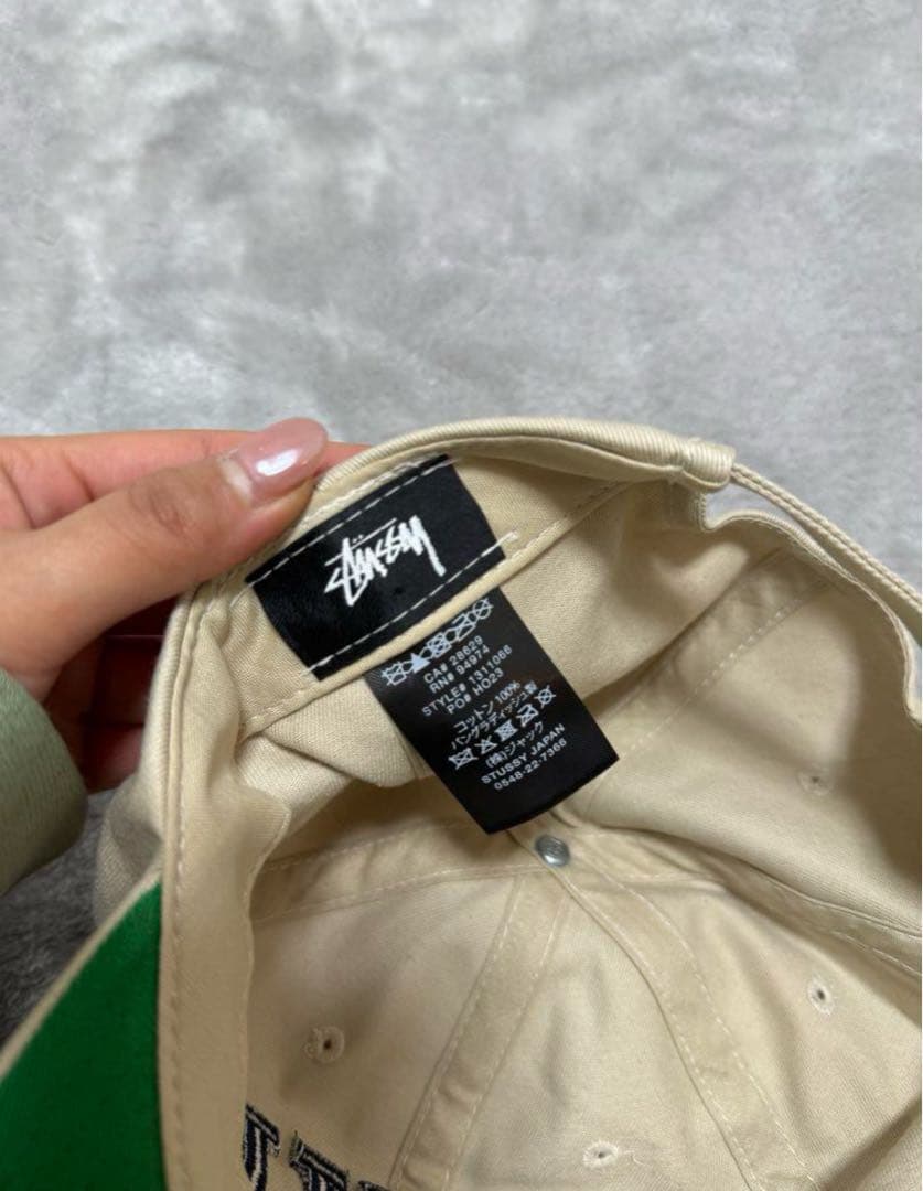 STUロゴ刺繍 ベージュキャップ