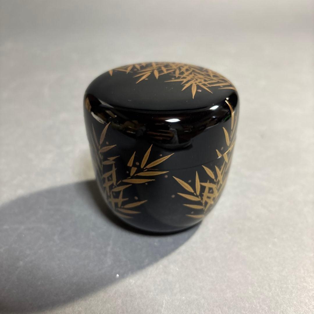 坂下好晴　笹露蒔絵　棗　共箱