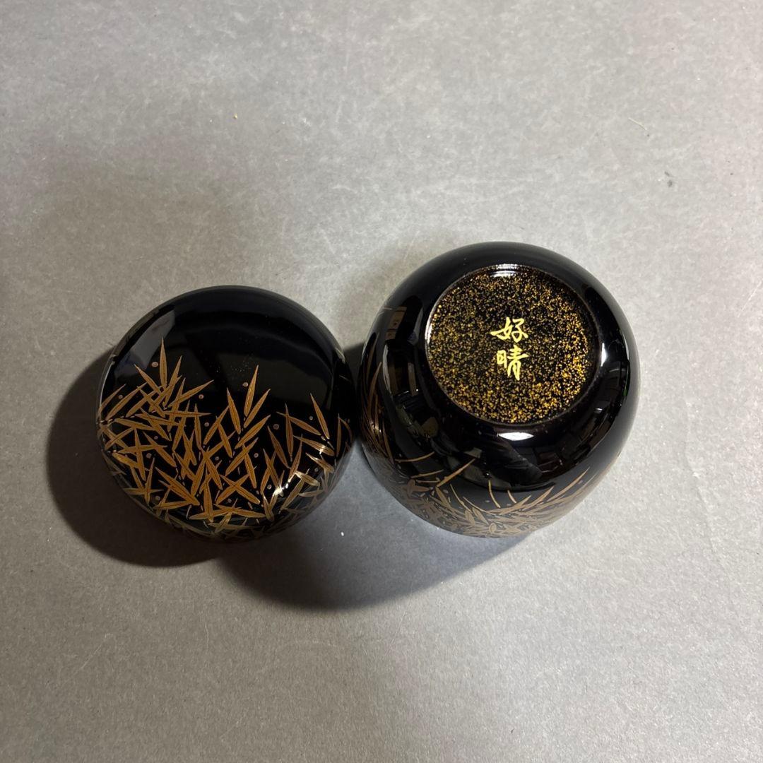 坂下好晴　笹露蒔絵　棗　共箱