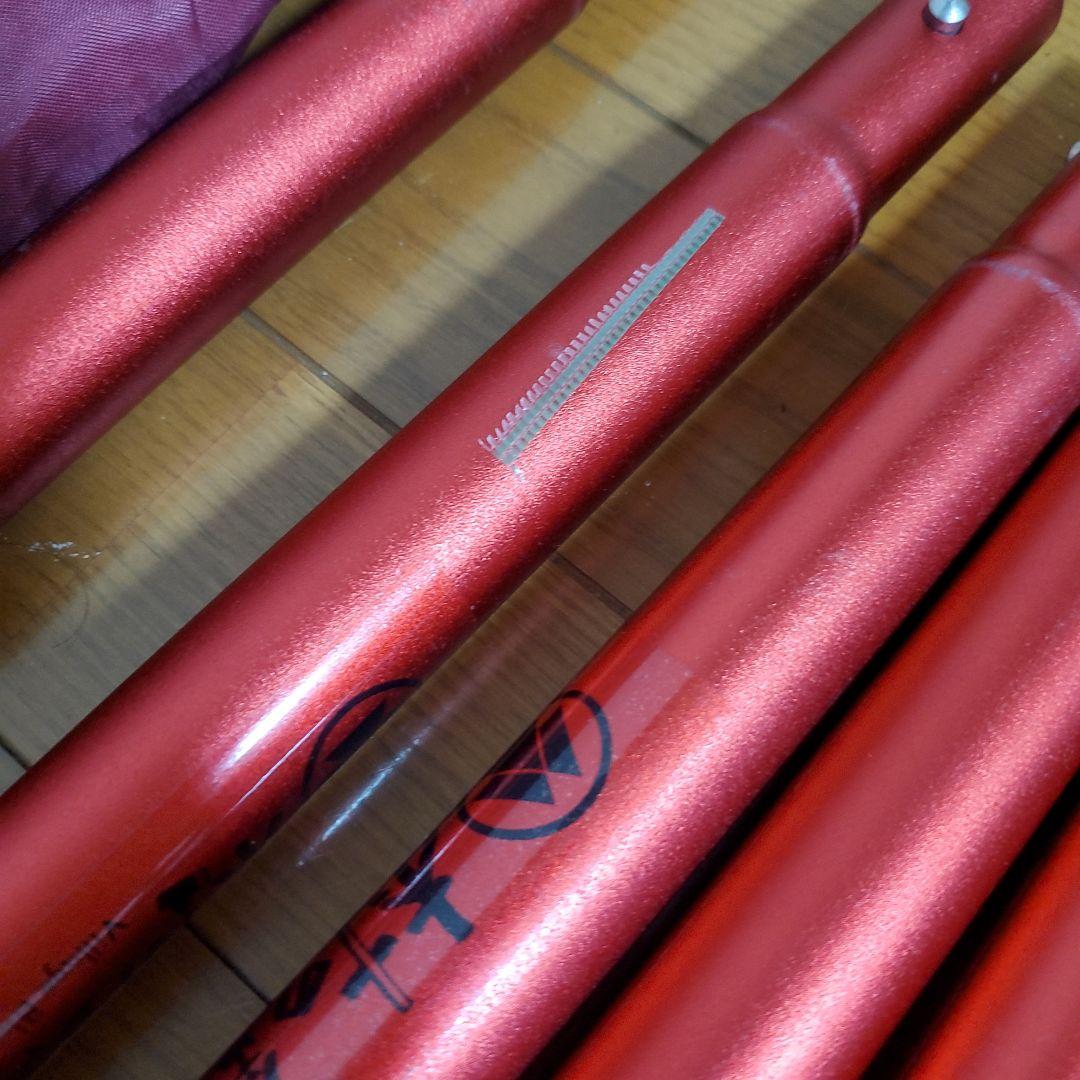 村の鍛冶屋　伸縮アルミタープポール　28㎜　レッド