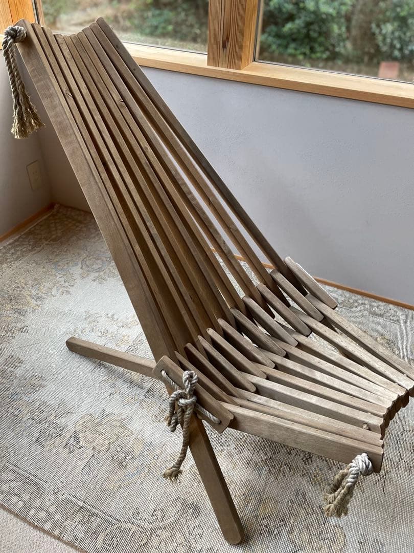 エコファーン　エコチェア　ととのい椅子　サウナチェア　ガーデンチェア　　木製