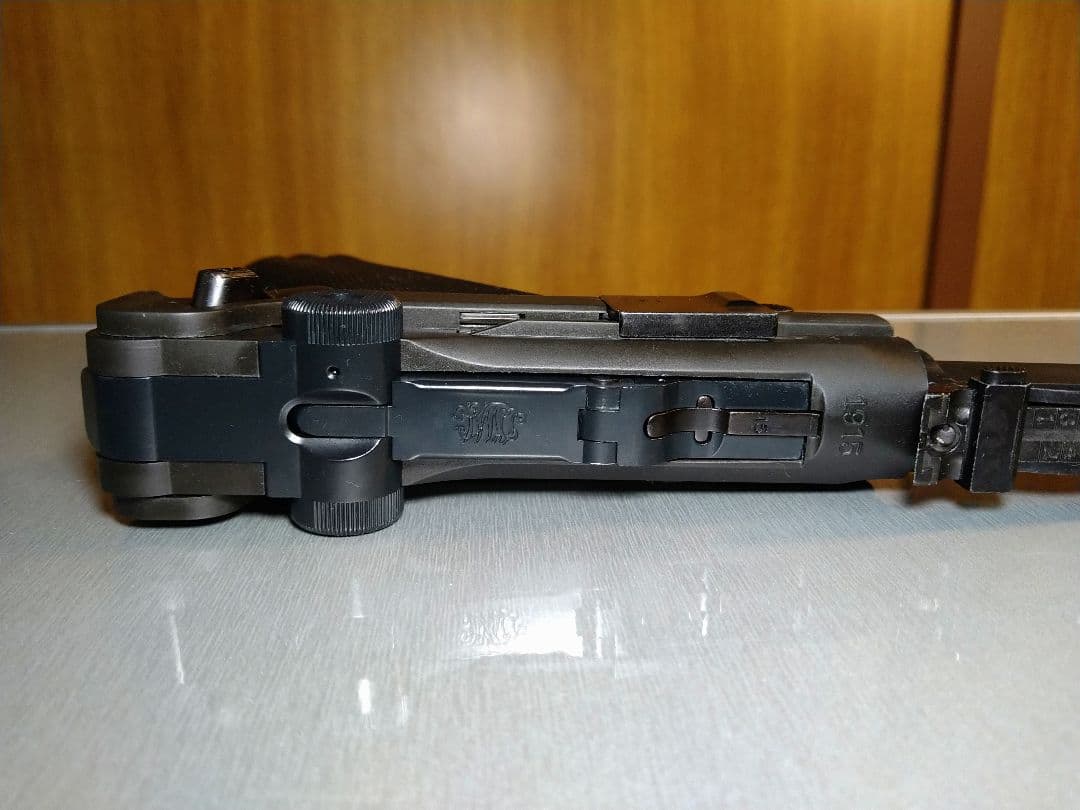 作動快調な美品！タナカ　ルガーＰ０８　８インチアーティラリー　ＨＷ樹脂！ガスブロ