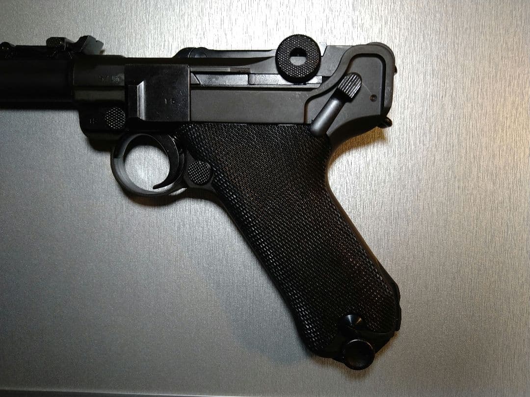 作動快調な美品！タナカ　ルガーＰ０８　８インチアーティラリー　ＨＷ樹脂！ガスブロ