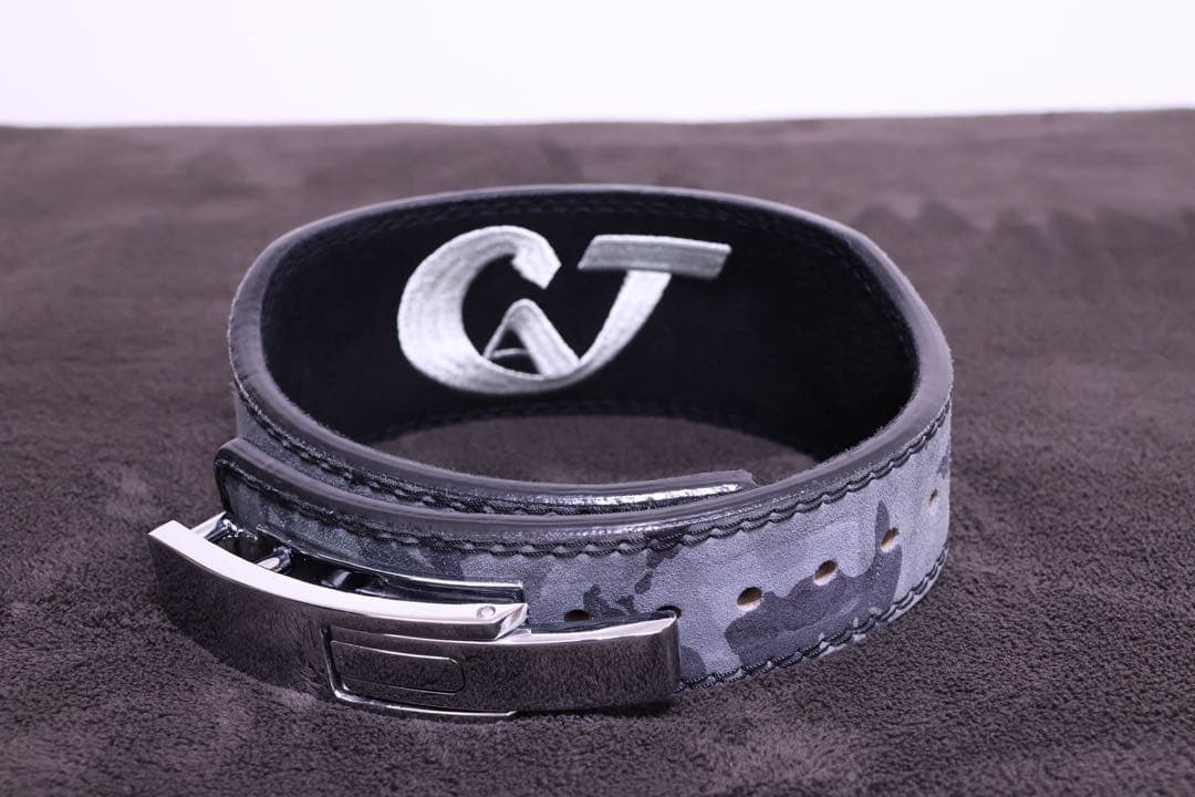 ジュラシックギア　オリジナルレザーベルトS (グレー迷彩)