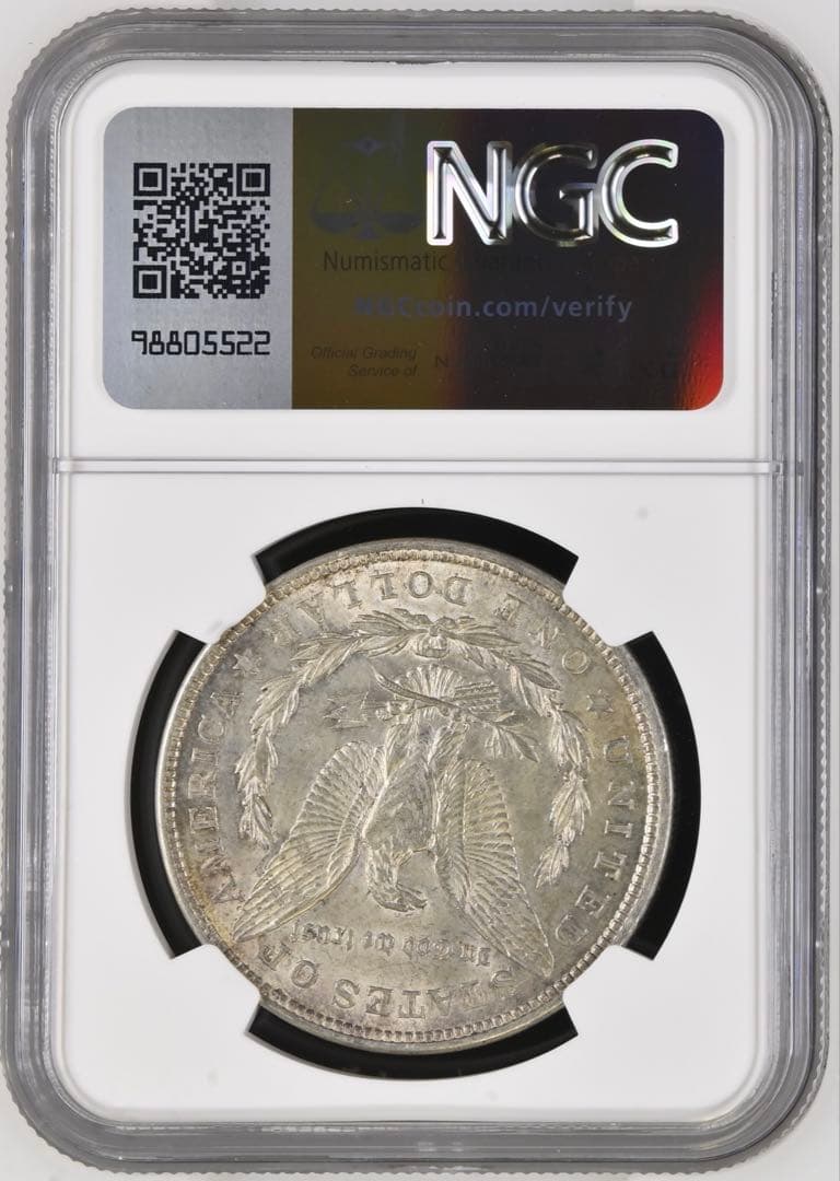 1921年 Morgan Dollar 未流通大型銀貨 NGC認証 トーン❗️