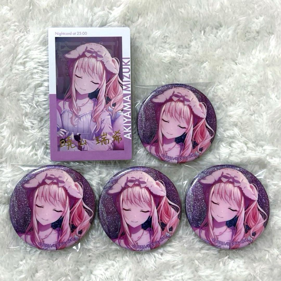 プロセカ グリッター缶バッジ 22C エピカ 箔押し 12C 瑞希