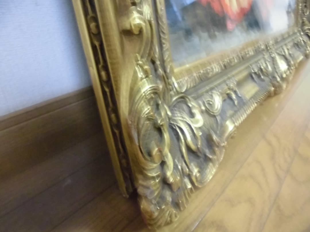 フラメンコ　豪華な大型額縁　F30号　サイズ　＜引き取り限定＞