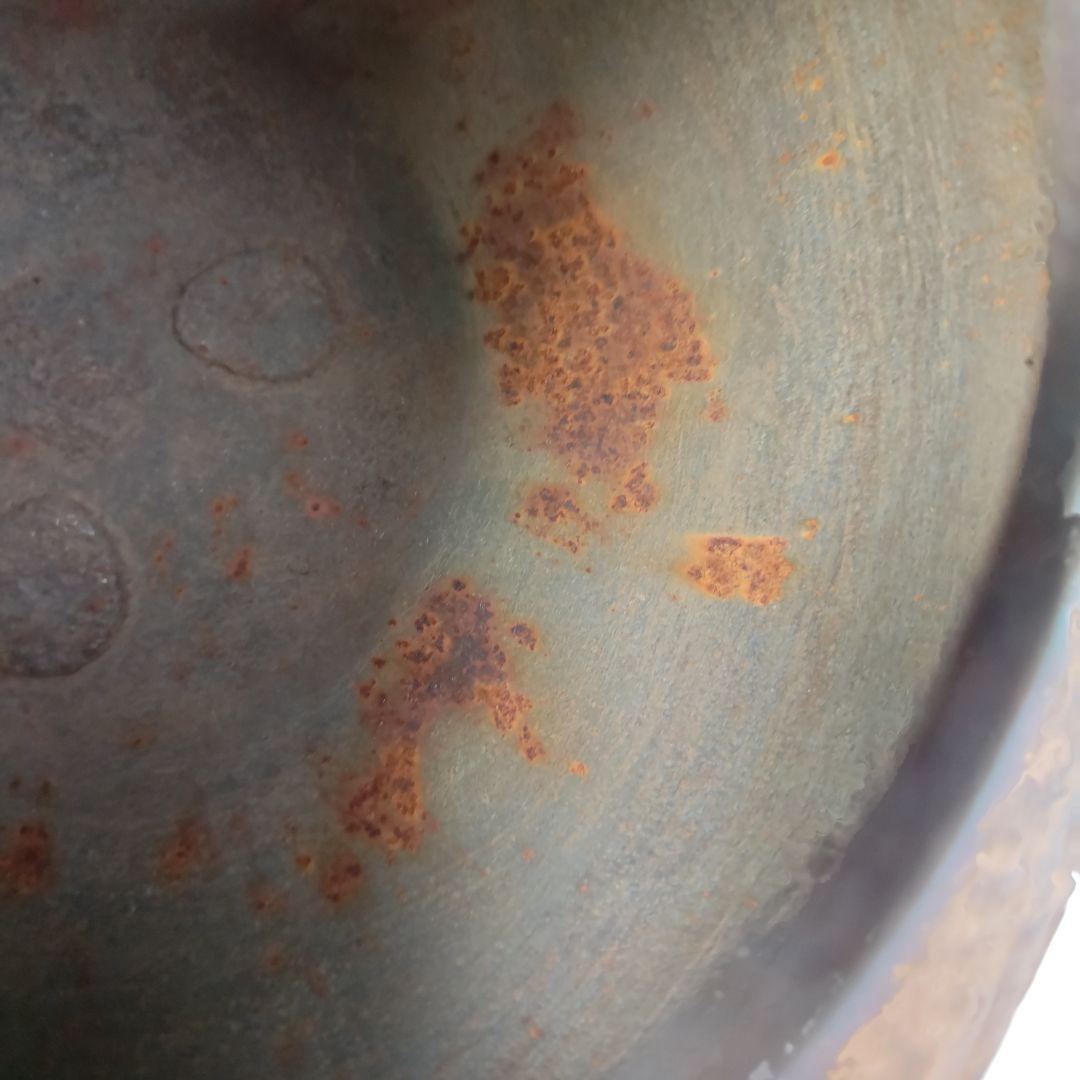 イ625 茶釜『釜師　佐藤浄清造』『桜川地紋　透木釜　共箱』鉄釜　茶道具