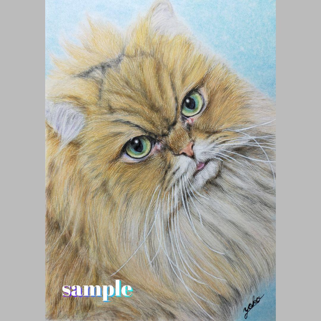 色鉛筆画✭愛猫愛犬✭ペット似顔絵　肖像画　イラスト　注文オーダー　受付ページ　1