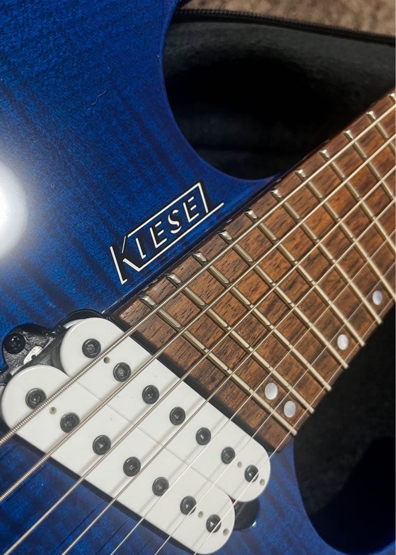 Kiesel CL7 Sapphire Blue フレイムメイプル 7弦 Mod