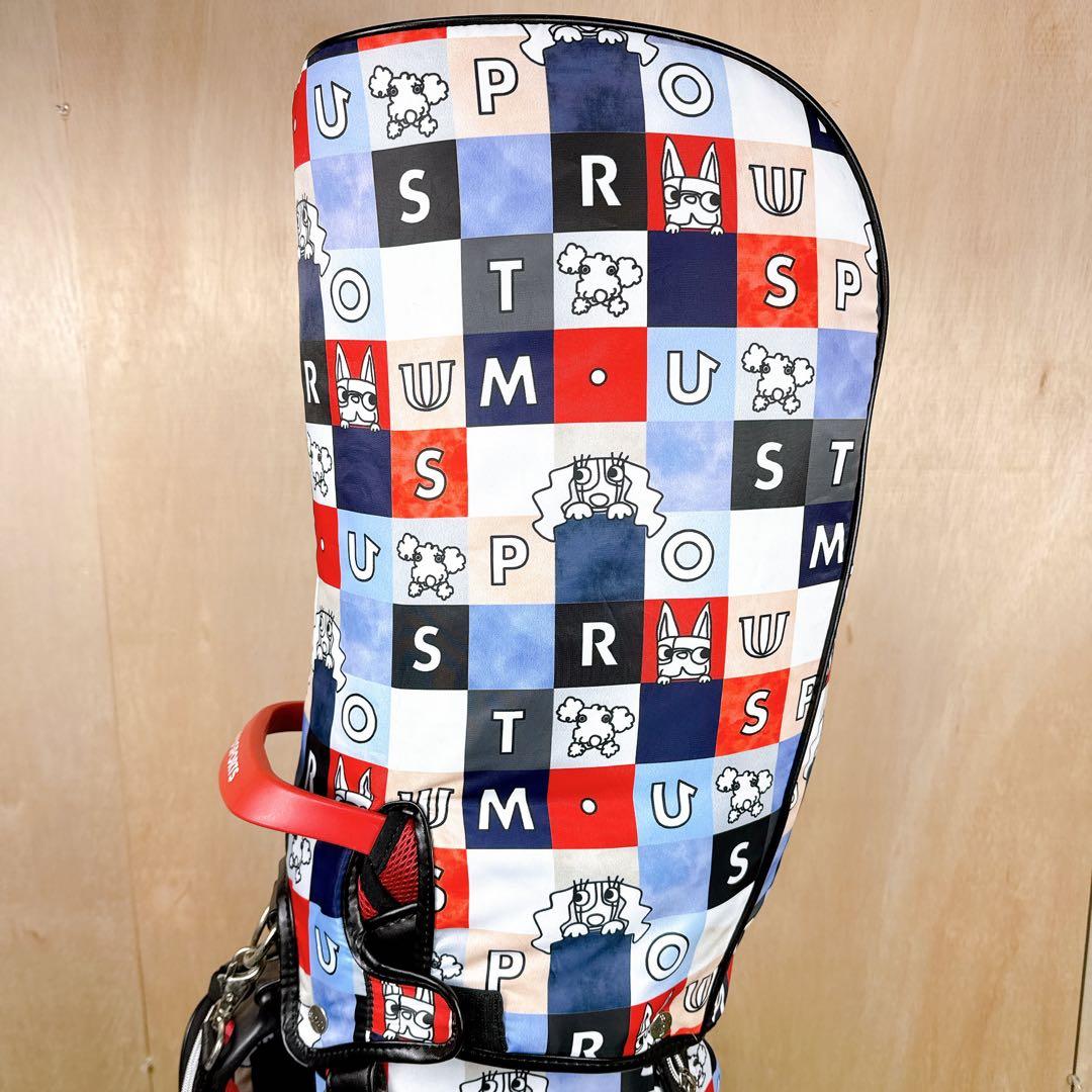 M・U SPORTS MUスポーツ キャディバッグ レディース ポーチ付き 総柄