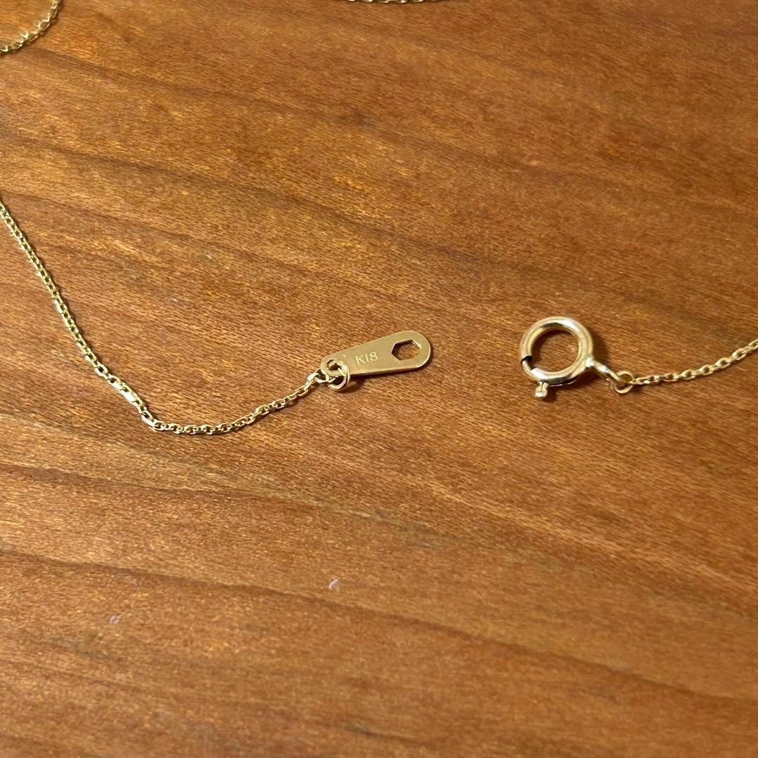 cuicui K18キュービックジルコニア ムーン ネックレス