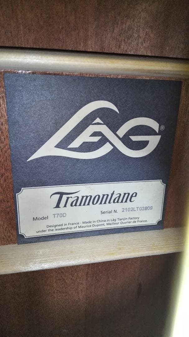 ❤️弦高調整済！「LAG Tramontane T70D 」＋専用ケース