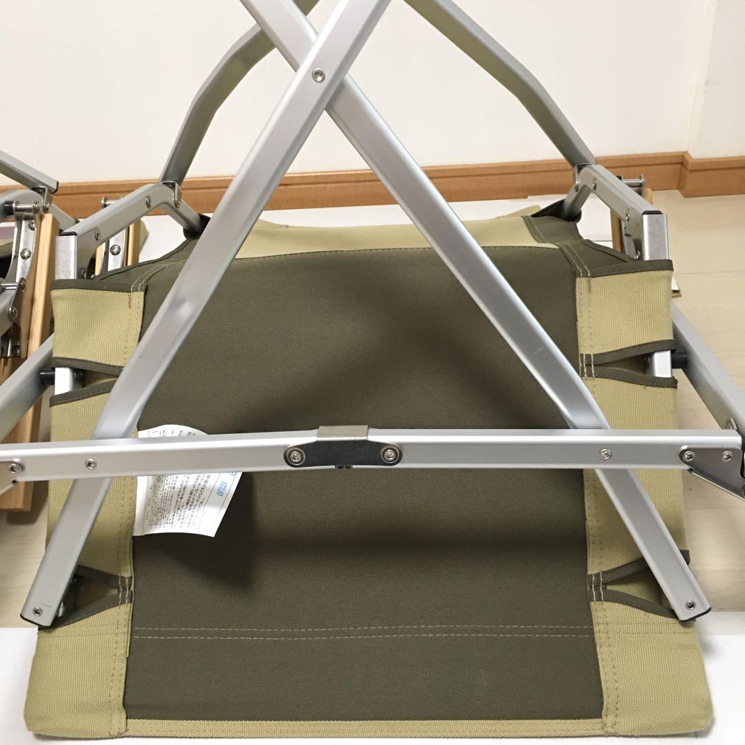 【室内利用のみ・ケース未使用】スノーピーク ローチェア30 カーキ 2脚セット