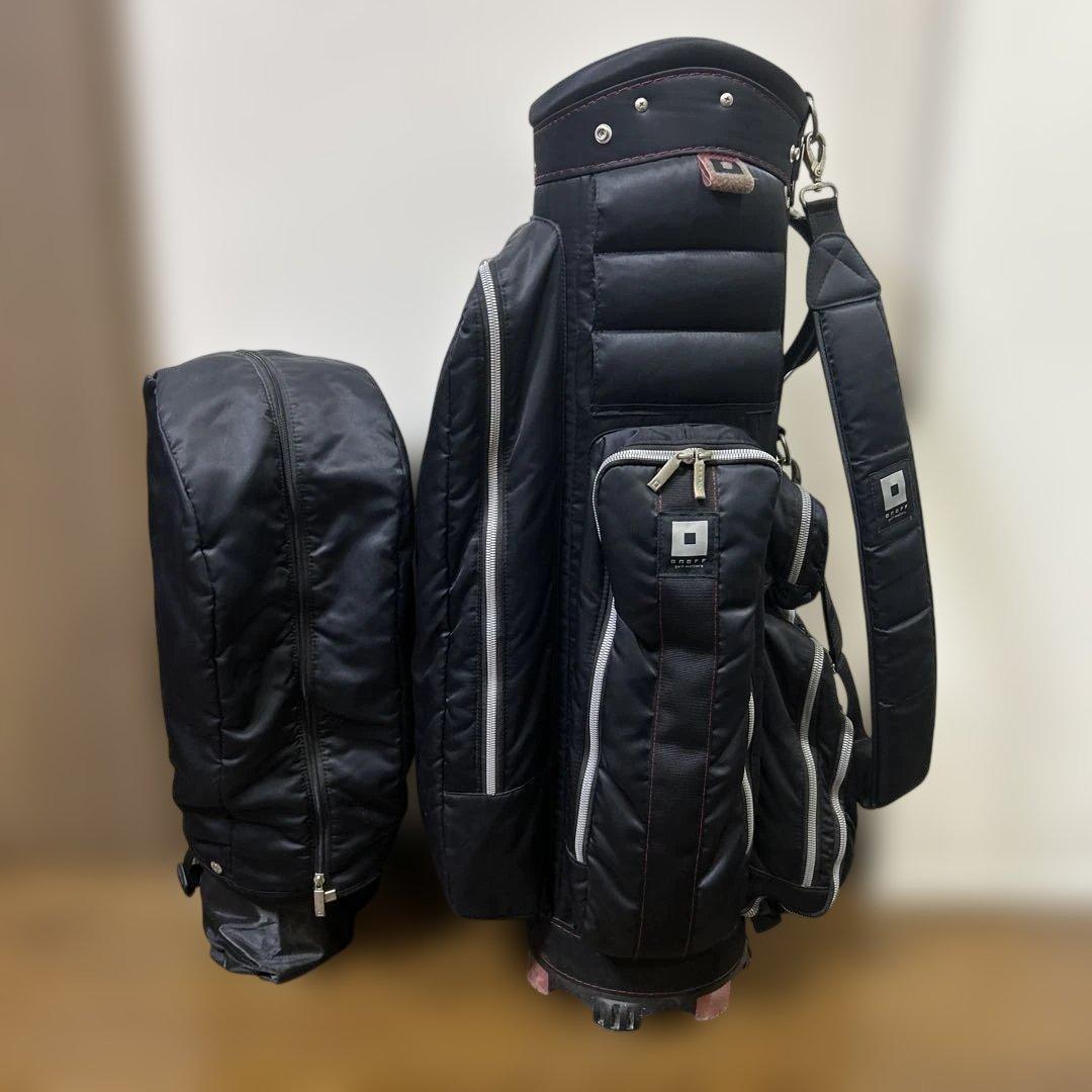 ONOFF　オノフ　キャディバッグ　ブラック×レッド