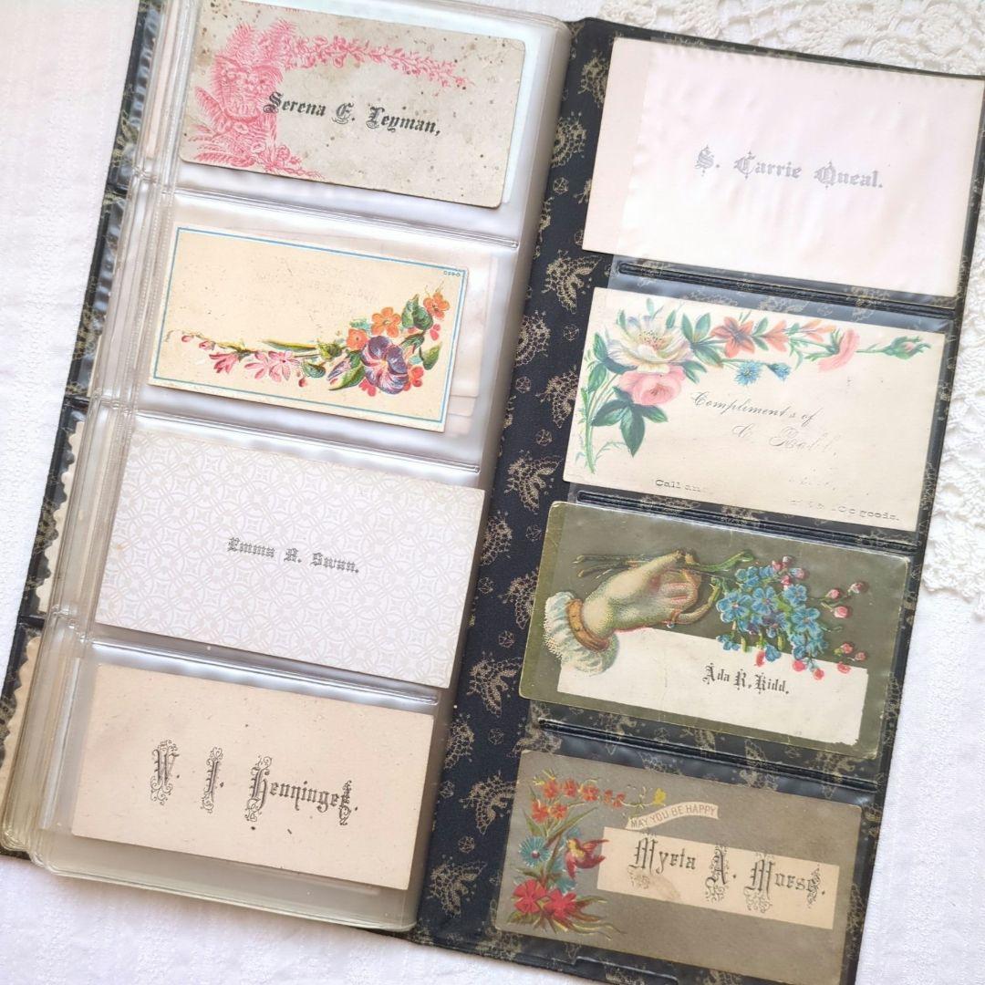 激レア118枚コーリングカードおまとめ クロモス アンティークヴィクトリアン洋書