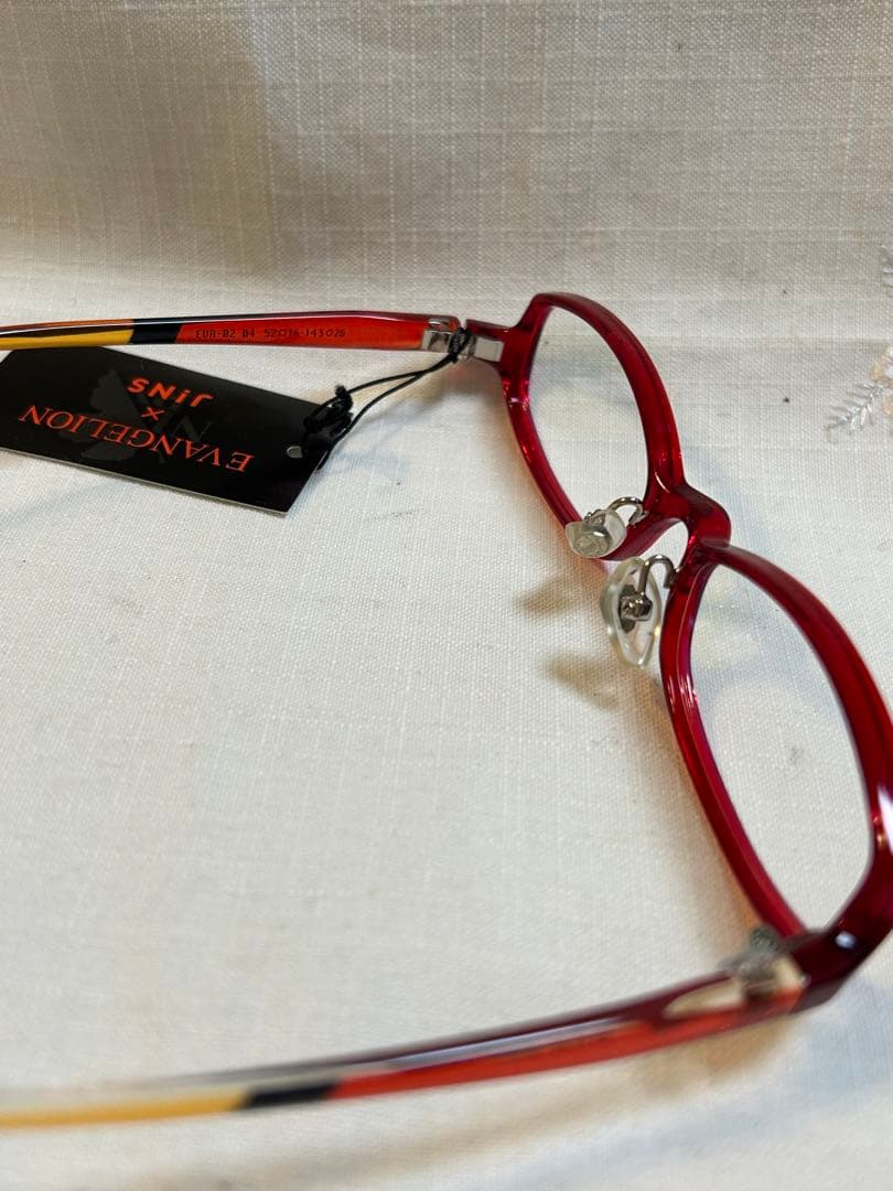 【新品未使用】エヴァンゲリオン× JiNSメガネ アスカモデル　度無し