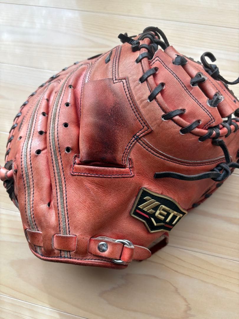 ZETT 赤レザー 硬式グローブ