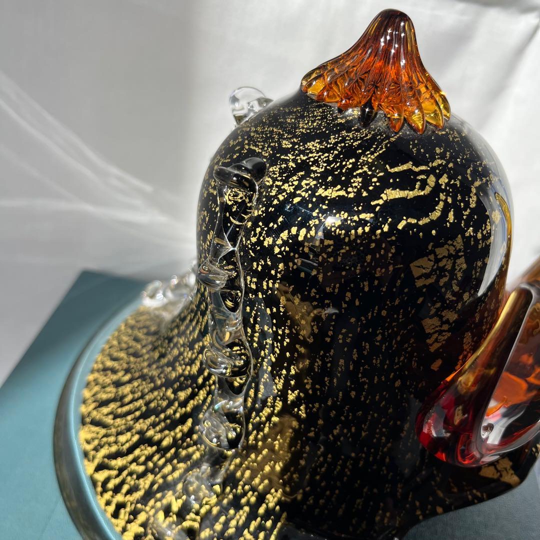 マルティグラス Multi Glass 兜飾り 金彩 五月飾り 端午の節句 置物