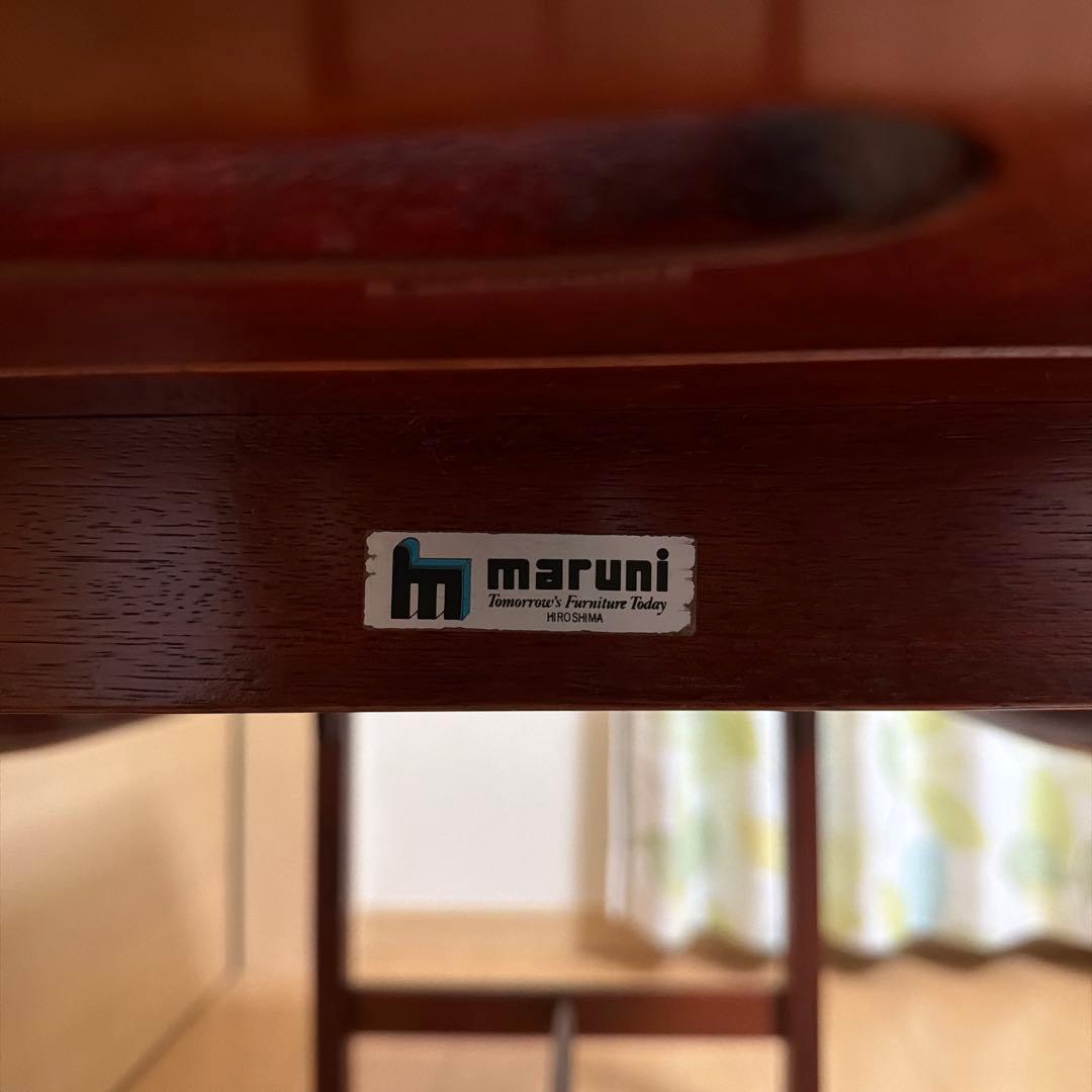 マルニ バトラーズ テーブル 天然木 ビンテージ 台 木工 北欧 トレーテーブル