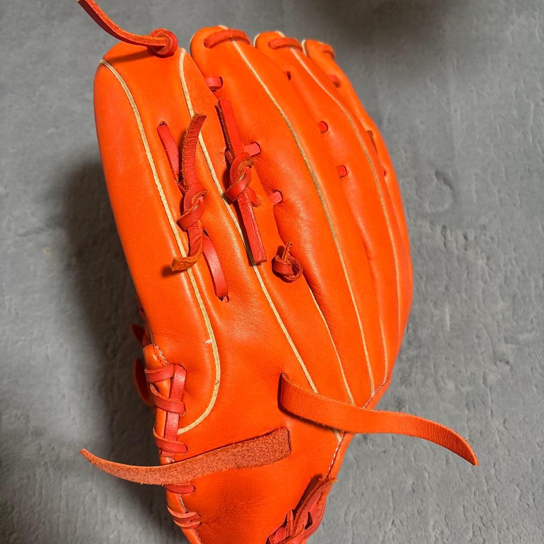 セレクト 軟式野球用グローブ 右手用 オレンジ