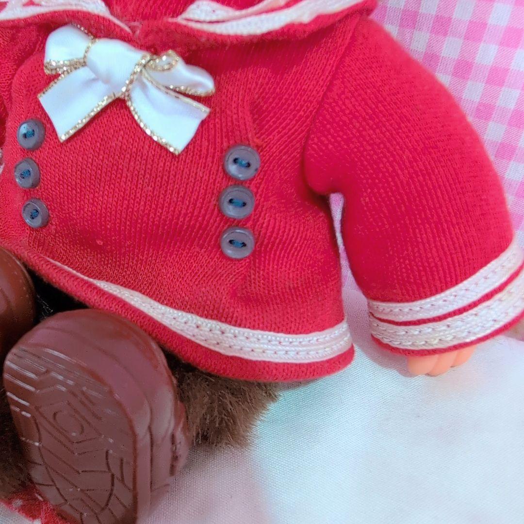 モンチッチ/sekiguchi/ぬいぐるみペア/セーラー服/赤/昭和レトロ