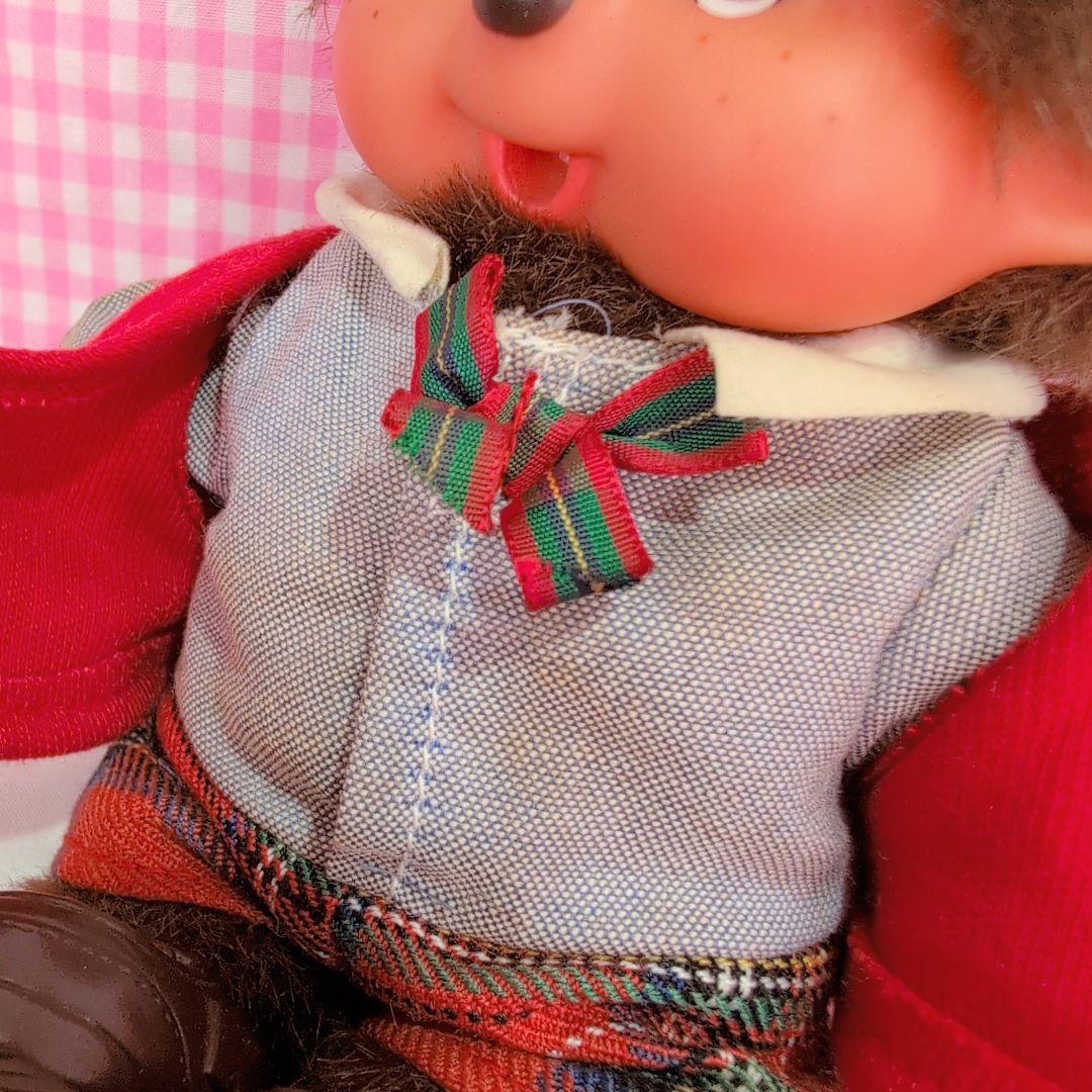 モンチッチ/sekiguchi/ぬいぐるみペア/セーラー服/赤/昭和レトロ