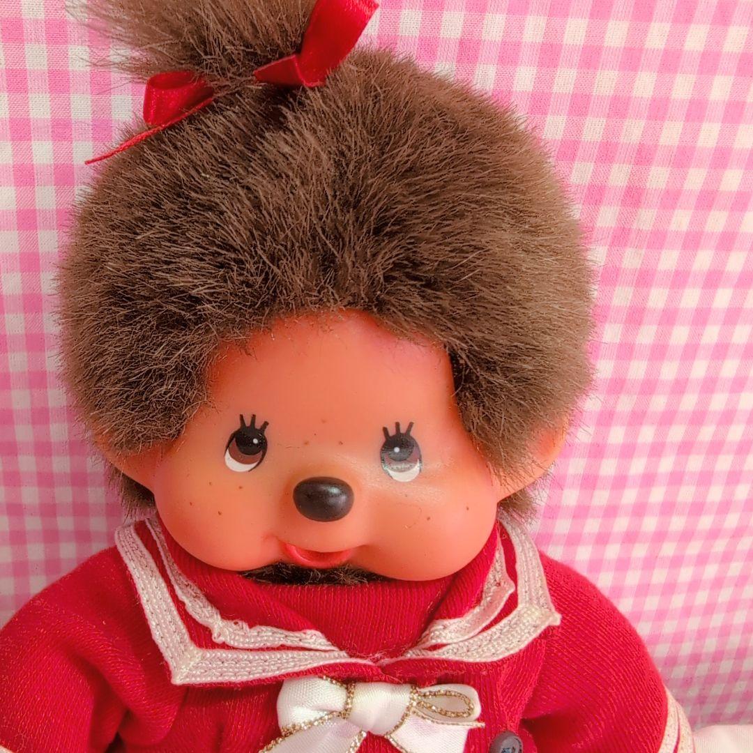 モンチッチ/sekiguchi/ぬいぐるみペア/セーラー服/赤/昭和レトロ