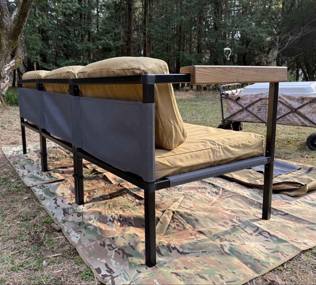 アウトプットライフ エアグランプソファ3P アウトドアチェア 送料込み！