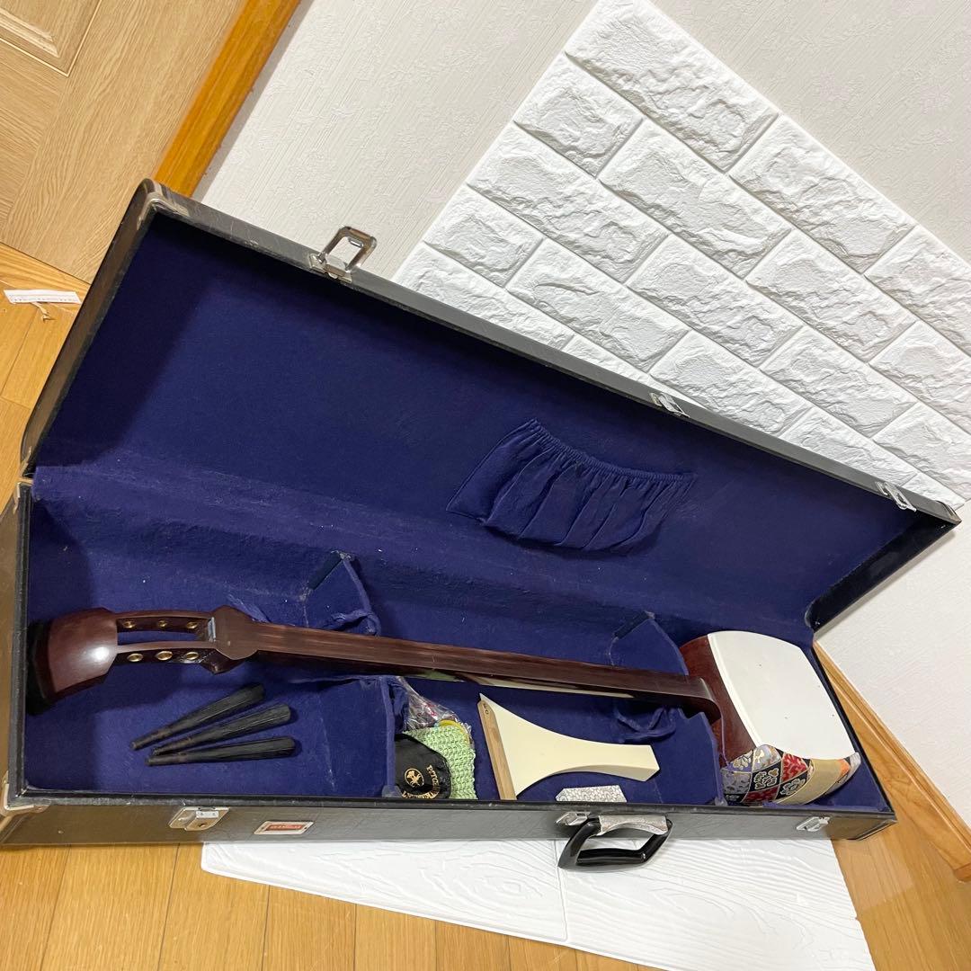 【到着時使えます。】三味線 セット 一式 ハードケース付き