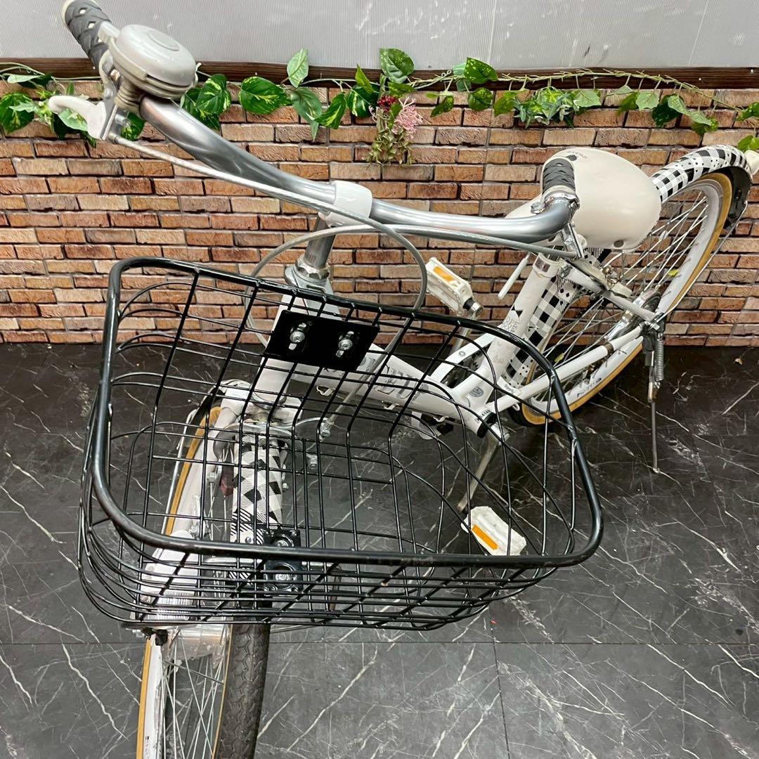 【72】子供用自転車 子供車 SPICEUP ホワイト 22インチ シングル