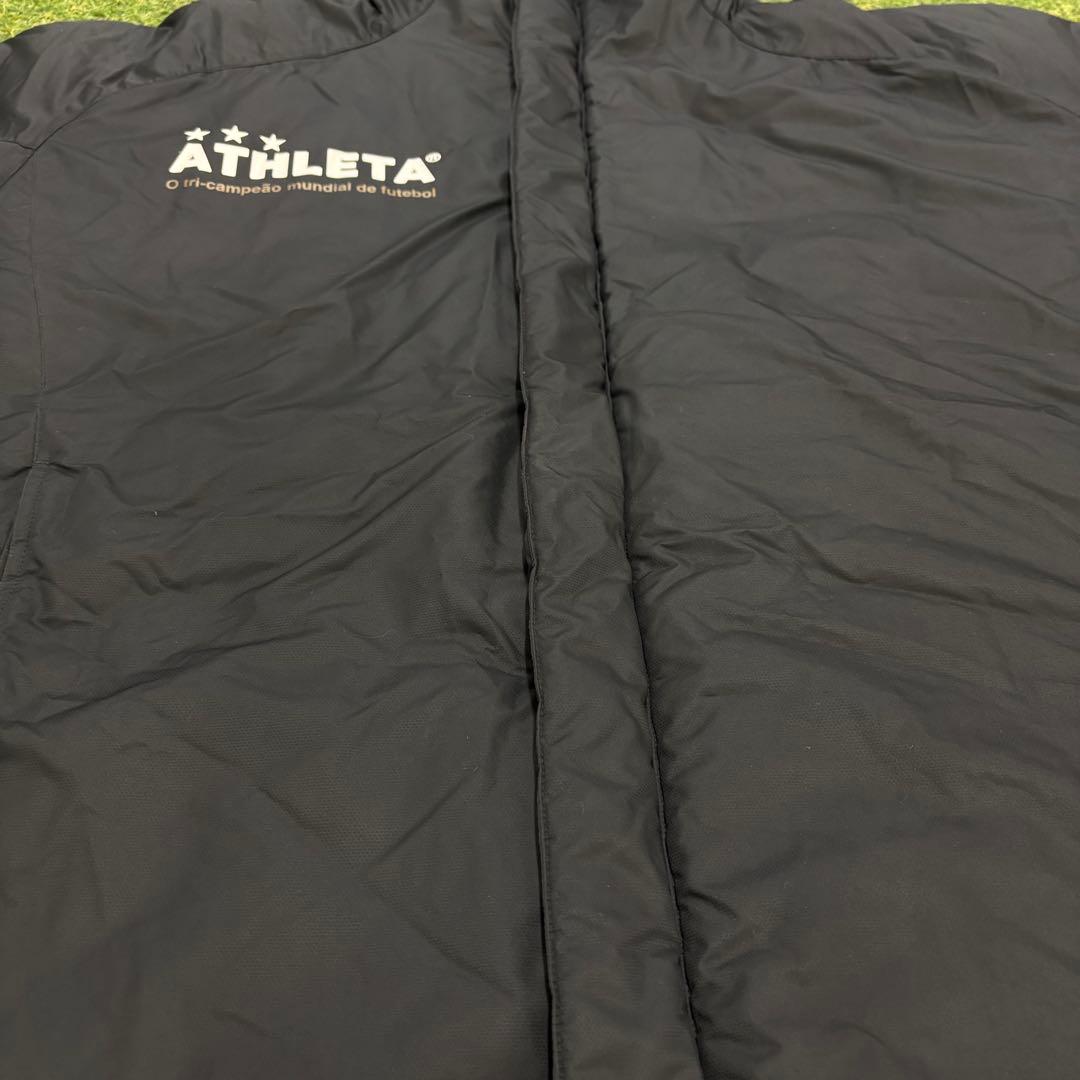 【即日発送 美品】ATHLETA アスレタ 中綿 ロングベンチコート L