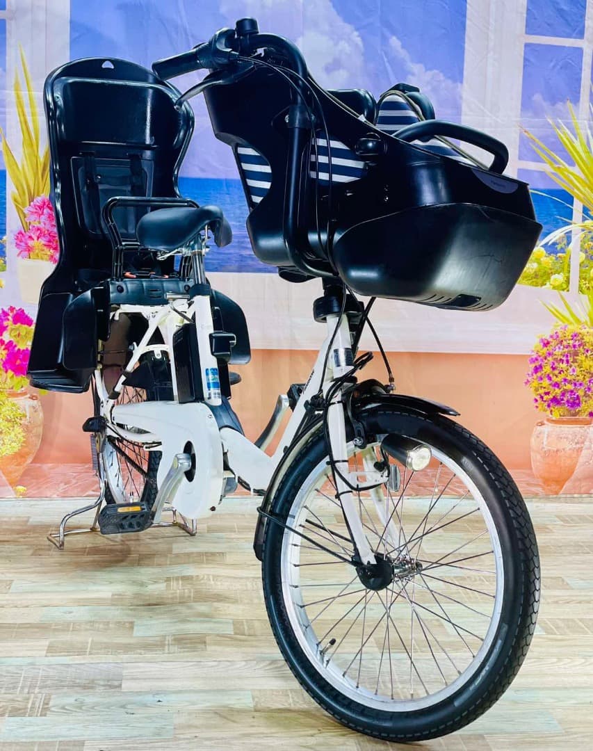 パナソニックギュット⭐️12AH！子供乗せ電動アシスト自転車Y2354
