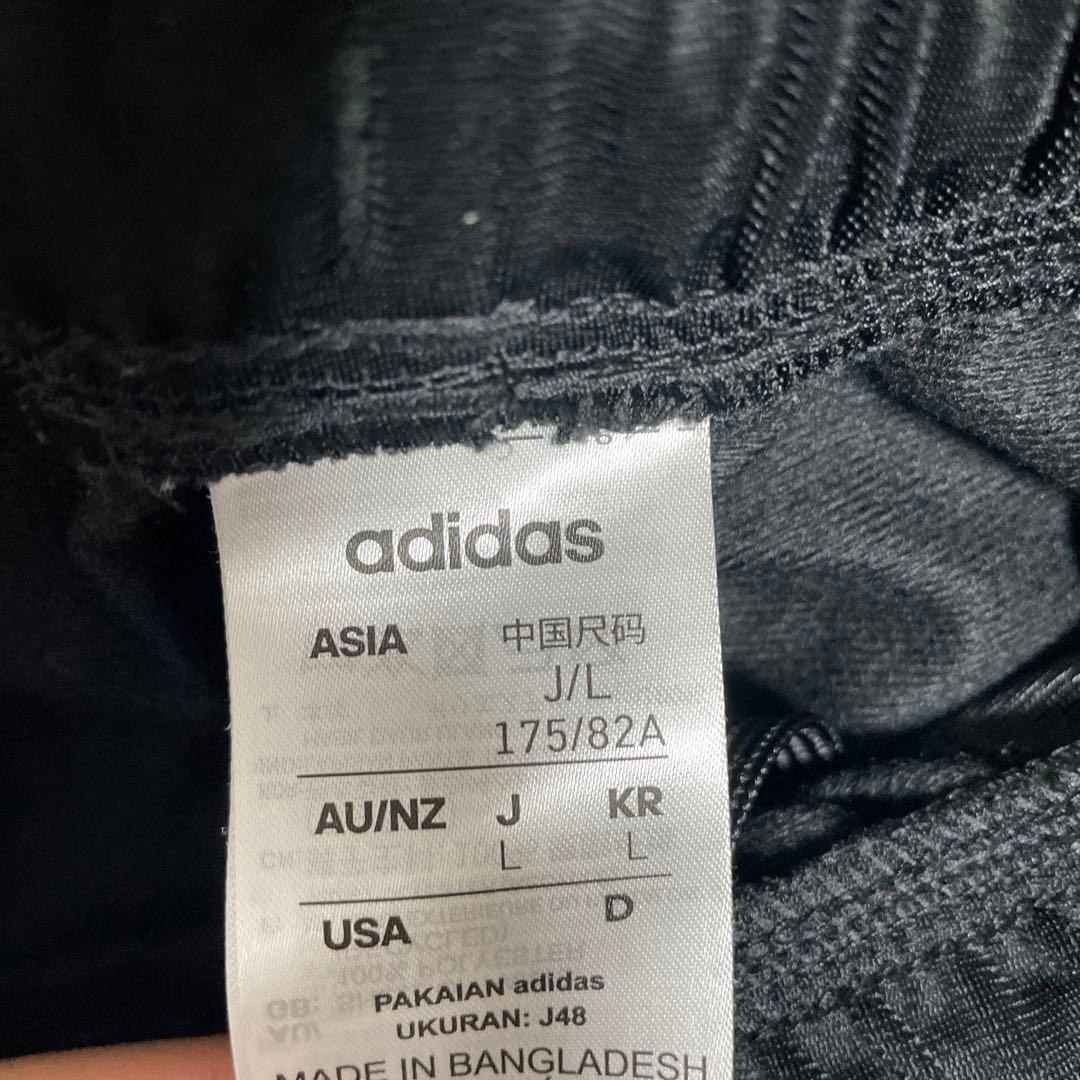 adidas ブラック ジャージ上下セット J/L