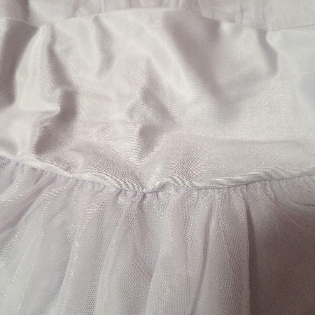 今週限定最終価格☆チャコット☆未使用☆スカート付きレオタード130淡いパープル②