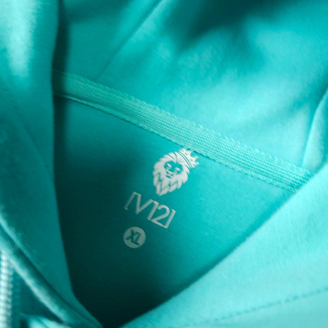 2025年人気完売品 ムータマリンゴルフ×V12 長袖プルオーバーパーカー XL