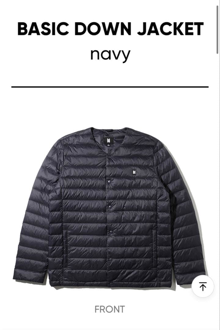 BTS Basic Down Jacket (navy) ダウンジャケット