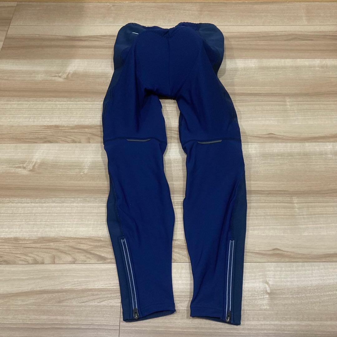 未使用 パールイズミ ウィンドブレーク タイツ M ネイビー