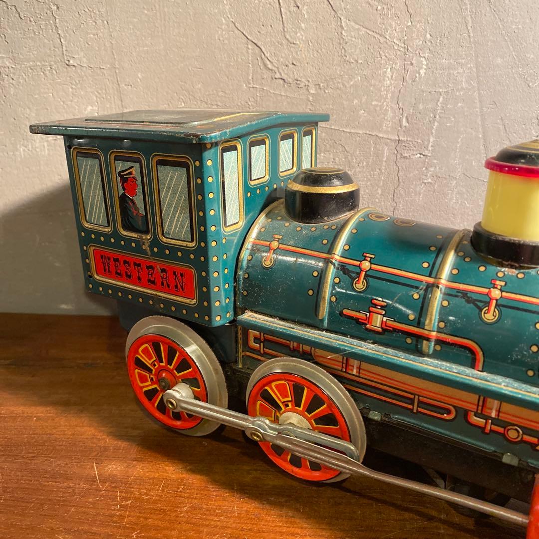 昭和レトロ 増田屋 ブリキ機関車 オブジェ ヴィンテージ レトロ玩具