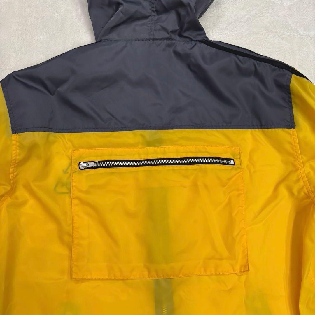 LEMONed hide ラインパーカー イエロー 3 ナイロン フード付希少