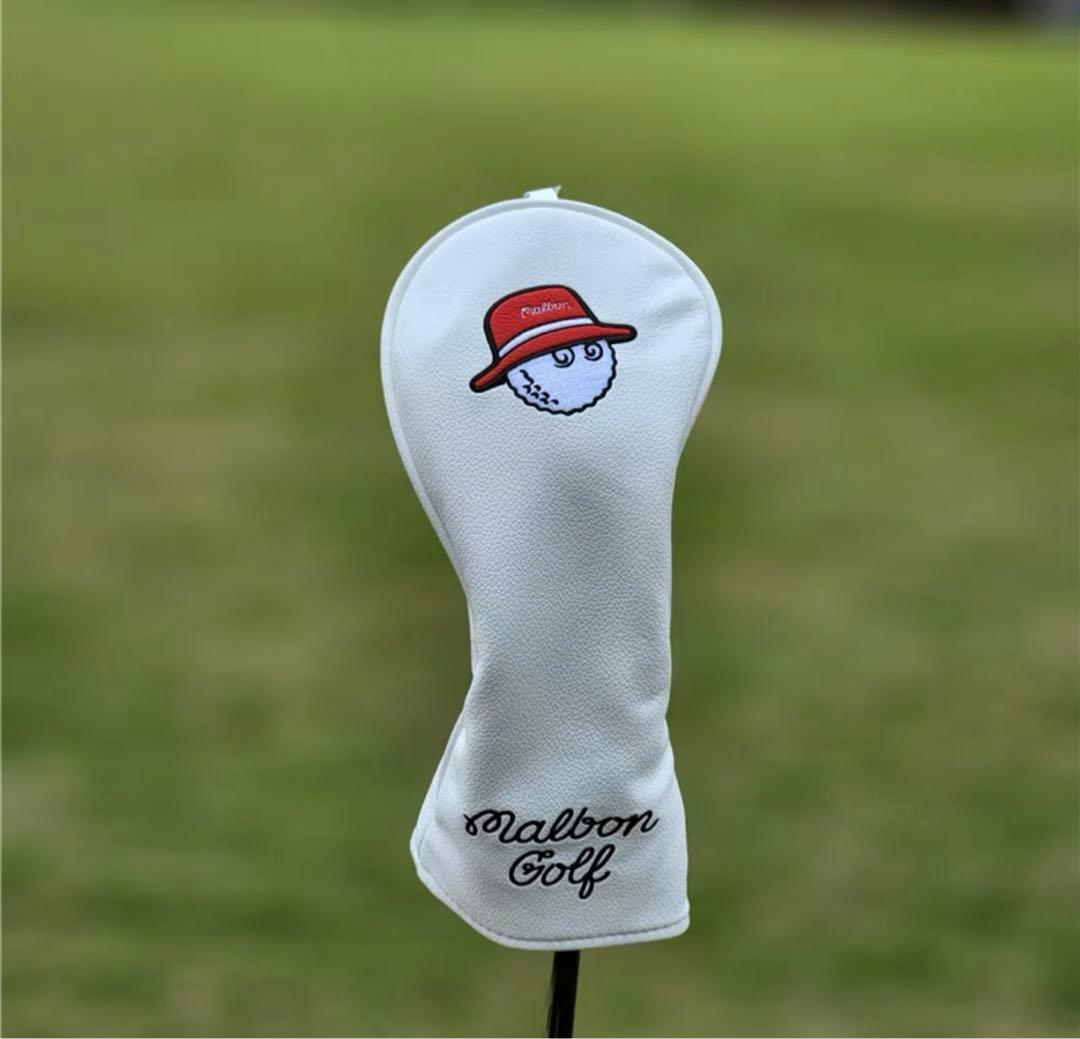 【大人気値下げ新品4点セット】Malbon Golfマルボンゴルフクラブカバー白
