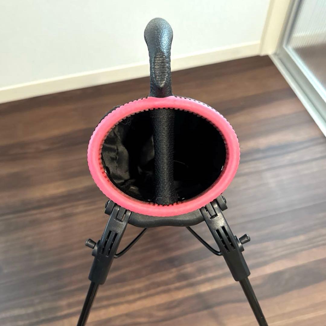 ルコックゴルフ セルフスタンド付きキャディバッグ ブラック