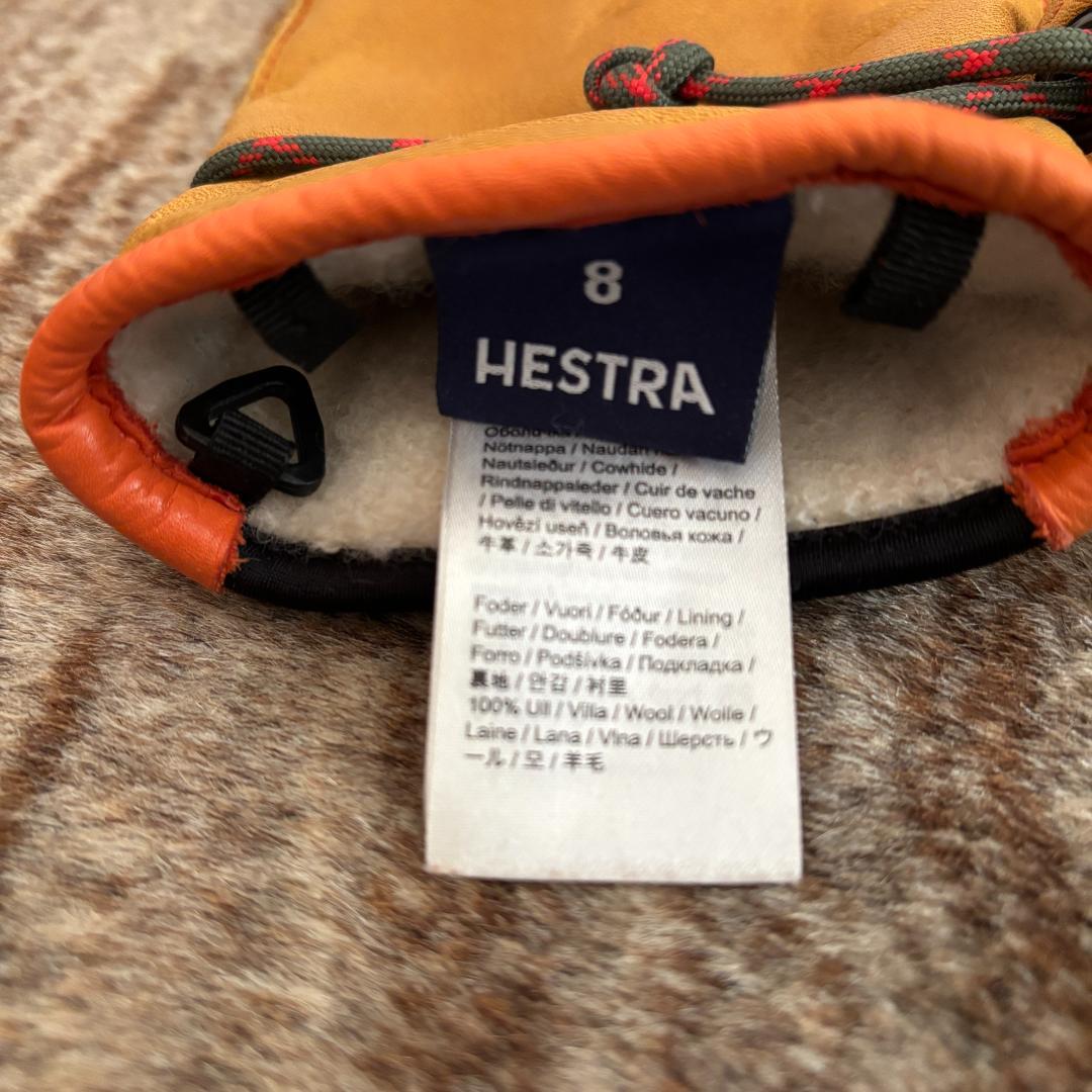 【サイズ8】HESTRA ヘストラ WAKAYAMA　レザーグローブ