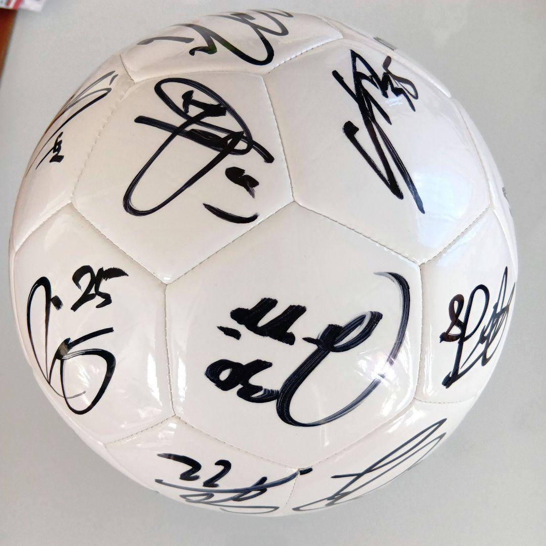 松本山雅 2024年複数選手直筆サイン入りボール 5号球