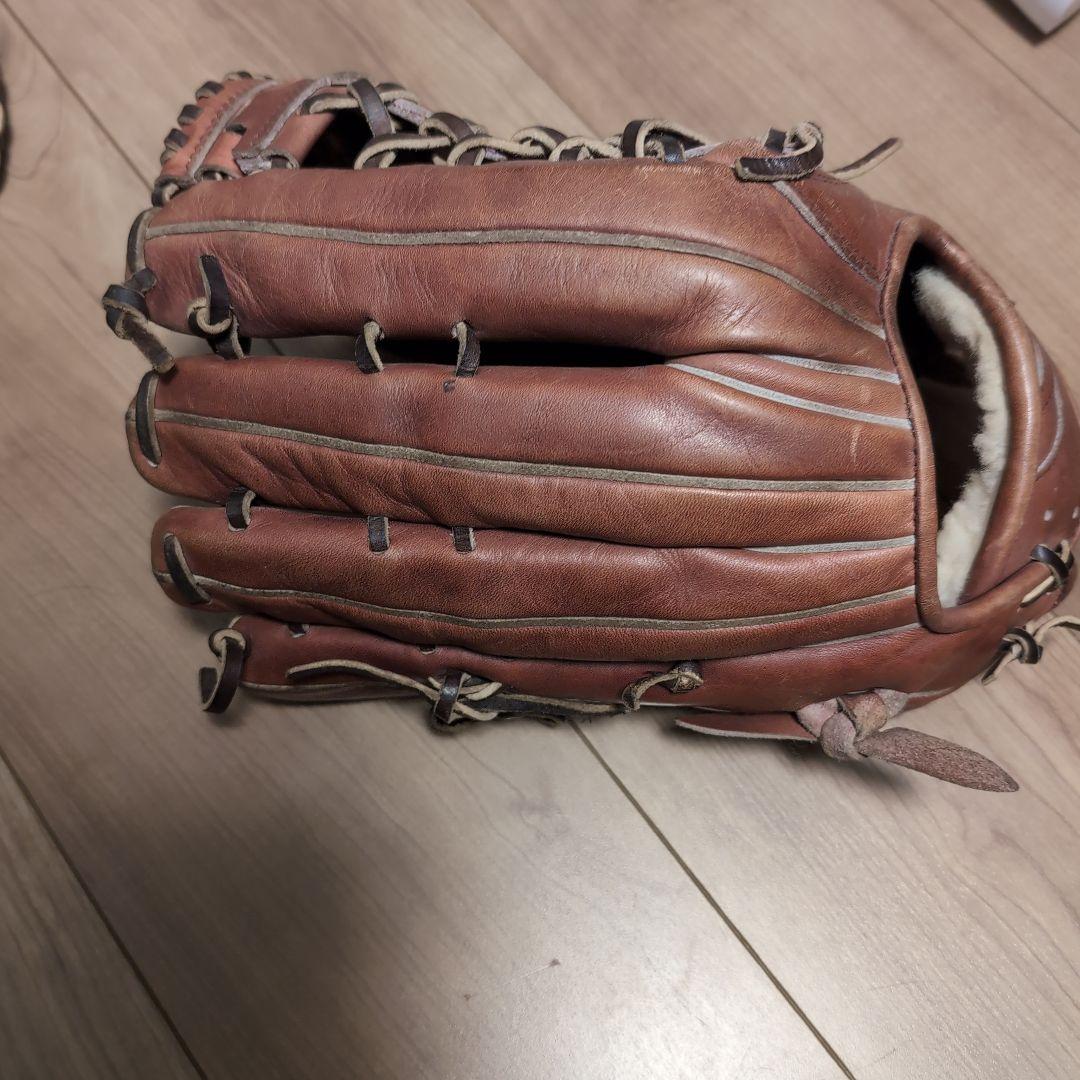 ハイゴールド　硬式野球　外野手Natural-Flex 茶色 硬式グローブ