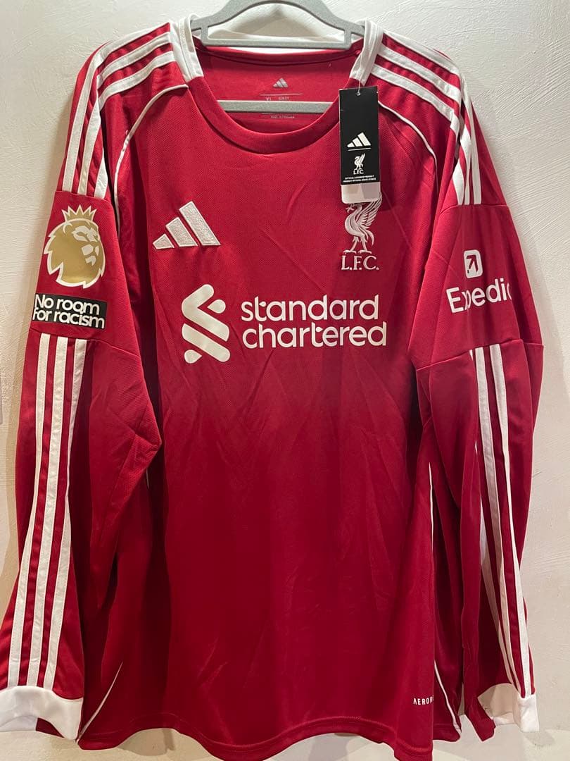 新品タグ付き　リバプール　25/26 ヴィルツ　ユニフォーム　長袖