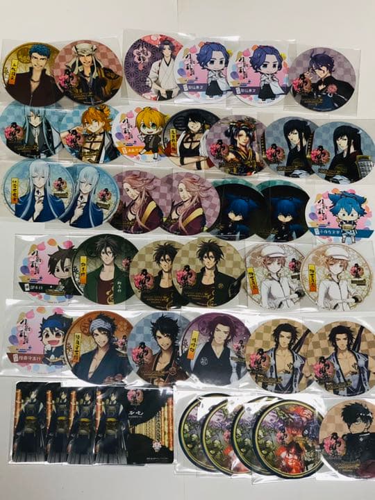 刀剣乱舞　アニカフェ　アクキー　缶バッジ　紋チャーム　コースター　初期