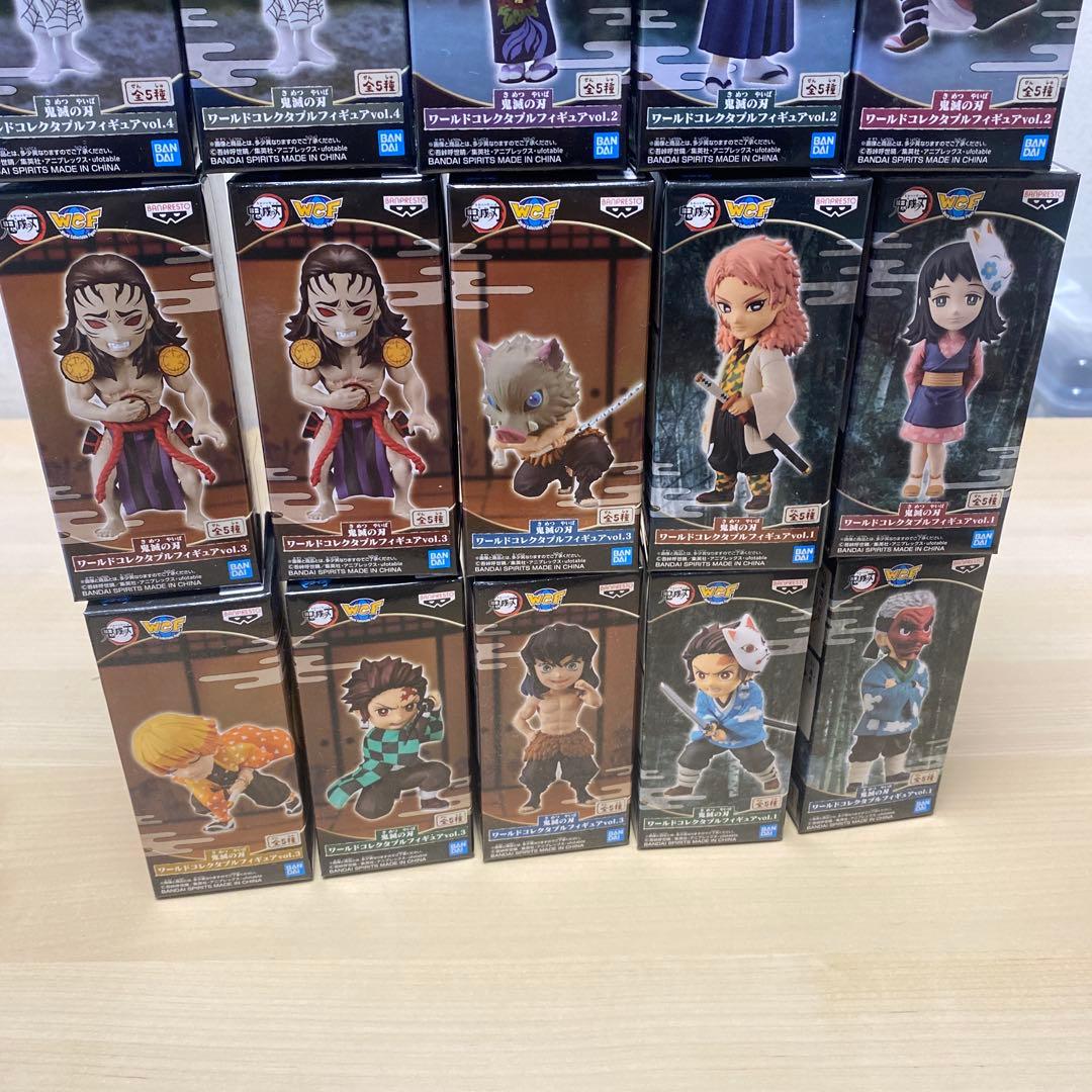 鬼滅の刃ワーコレフィギュアまとめ売り　ジオラマフィギュアまとめ売り　引退品