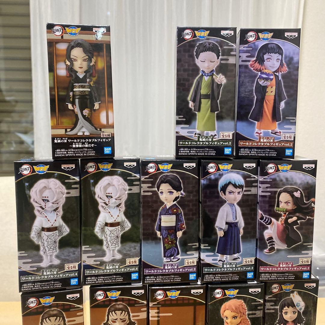 鬼滅の刃ワーコレフィギュアまとめ売り　ジオラマフィギュアまとめ売り　引退品