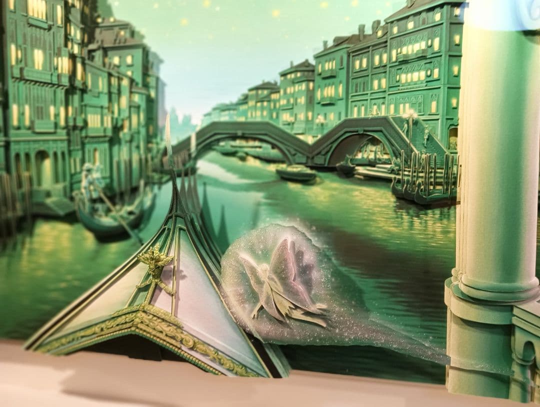 ☆飛び出す絵画　3D大作　塚本馨三　ベネチア　ディズニー　ティンカーベル　真作